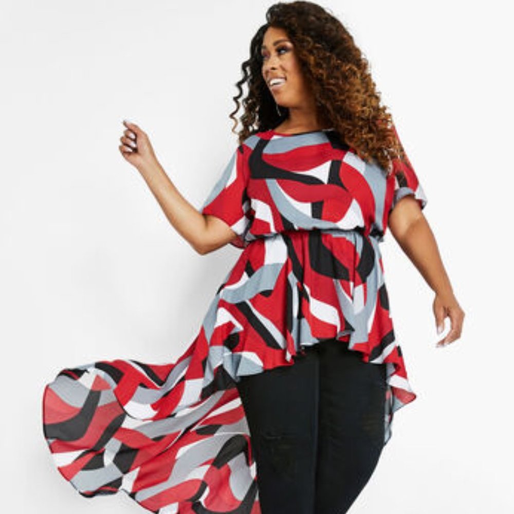 GEOMETRIC HIGH-LOW DUSTER